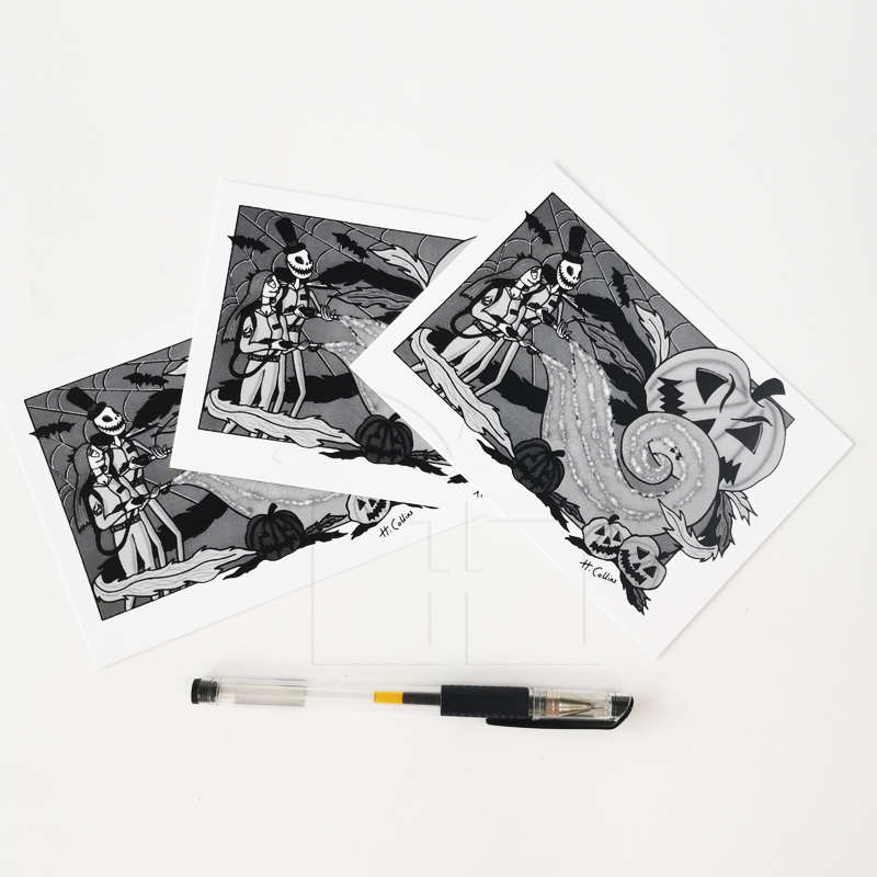 Custom Mailable Cartoline D'epoca di Stampa In Bianco di Carta Cartoline 4x6 Pollici Per Tutti I Santi Giorno