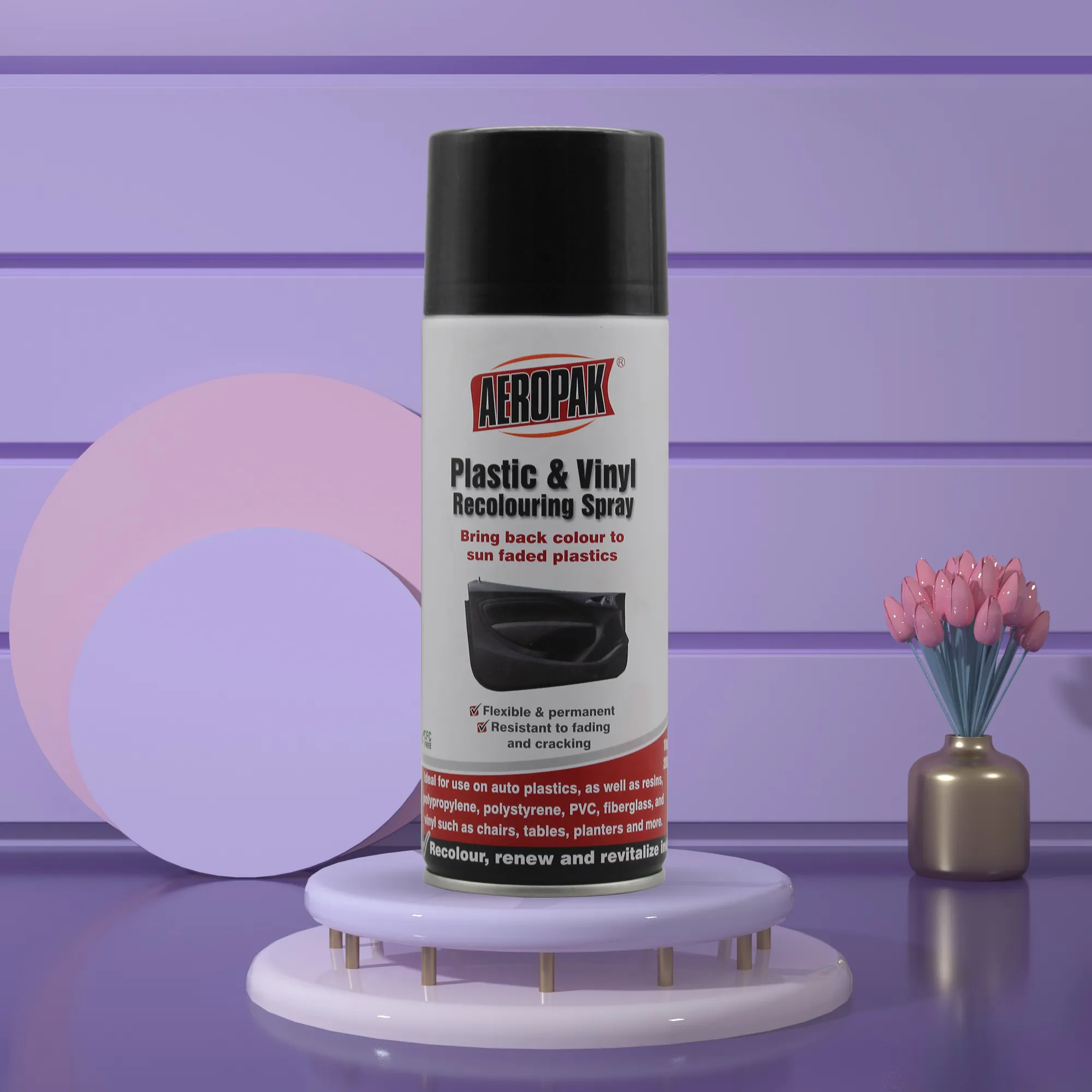 Aeropak 400ml Aerosol Renew Color Kunststoff Renovierung Sprüh farbe für Kunststoff