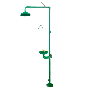 Ducha de Emergencia y <span class=keywords><strong>Lavaojos</strong></span> Combinados de Grado Industrial con Revestimiento Resistente a la Corrosión y Señalización de Seguridad - Product Image 1