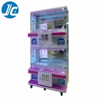 Machine de jeu d'arcade JC entièrement transparente, mini-grue à pinces pour attraper les peluches, avec garantie d'un an, personnalisable