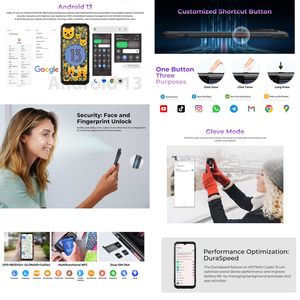 Nouveauté HOTWAV <span class=keywords><strong>Cyber</strong></span> 15 12 Go + 256 Go Téléphone robuste IP68/IP69K, 6280 mAh 6,6 pouces Android 13 Téléphone mobile 4G NFC OTG Smartphone - Product Image 3