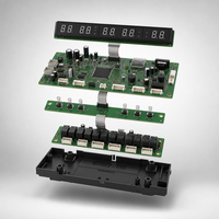 Carte mère de cuisinière électrique 5 brûleurs, minuteur séparé, détection multi-NTC, protection contre la surchauffe et la cuisson à sec, PCB de restauration conforme RoHS