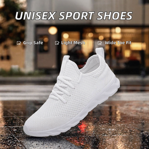 Baskets unisexes légères et respirantes en maille, à lacets, bout rond, chaussures de sport décontractées - Product Image 2
