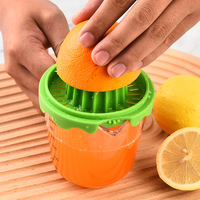 Presse-agrumes manuel portable et durable en PS et aluminium pour citrons et oranges – Vente en gros usine