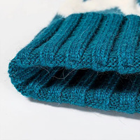 Fabrication de chapeaux tricotés de créateur Pom Pom Sport Logo brodé Golf Bobble Hat Bonnet personnalisé en tricot Tuque personnalisé Bonnet d'hiver