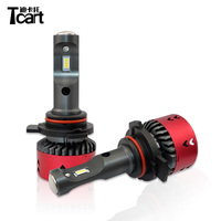 Tcart V6 HB4 1mm ultra-ince ışık 35w 4800lm EMC onaylı süper beyaz parlak IP67 ithal cips otomatik 12v HB3 araba led far