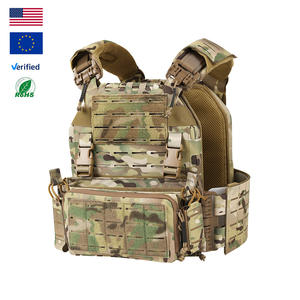 PTG <span class=keywords><strong>Plate</strong></span> Carrier Nylon Durable Camuflaje Chaleco Tactico Chaleco de Seguridad Molle Chaleco Táctico - Product Image 1