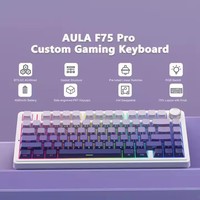 Clavier mécanique AULA F75 75% RGB / Sans fil 2.4G / Filaire, personnalisation à trois modes