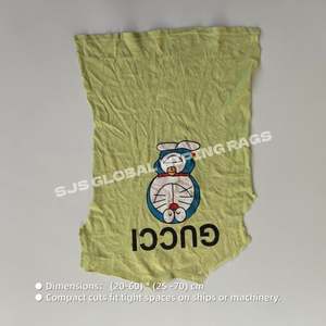 Trapos de Algodón Reciclados de Colores, Reutilizables y Ecológicos, para Uso Industrial, Paños de Limpieza de Punto de Colores - Product Image 3