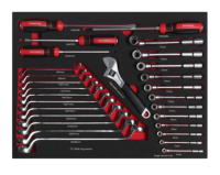 Juego de Llaves de Tubo de 139 Piezas de 1/4", 3/8" y 1/2" en Caja de Herramientas, Juego de Herramientas para Reparación de Automóviles OEM para Taller