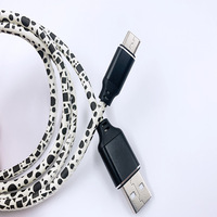 Câble de données Togudu T-155 USB-A vers USB-C Type-C 480 Mbps 1m/1,8m/3m en nylon luminescent pour téléphone portable