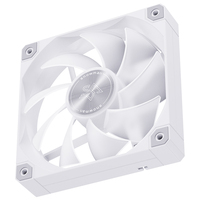 Ventilateur de boîtier PC SNOWMAN AS120 120mm blanc sans LED, 76.8CFM, haut débit d'air, PWM 4 broches, pales inversées, refroidissement de serveur, vente en gros