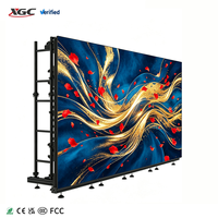 Armoire d'écran LED 500*1000, Mur LED intérieur/extérieur pour événements et cérémonies religieuses, Taux de rafraîchissement 3840Hz, Panneau LED en aluminium moulé sous pression.