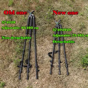 New Arrival Shooting Stick Hunting 3 In 1 Tripods Detachable Adjustable Telescopic Hunting Stick