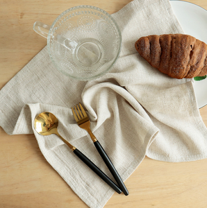 <span class=keywords><strong>Serviette</strong></span> française 100% pur coton et lin, facile à sécher, pour Restaurant, café, torchons - Product Image 3