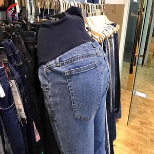 GZY Nueva Llegada Diseños Mixtos Barato Al Por Mayor Stock Lotes Moda Jeans De Maternidad - Product Image 5