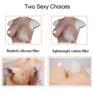 Realistische Siliconen Nep <span class=keywords><strong>Vagina</strong></span> Butt Enhancer Broek <span class=keywords><strong>Shemale</strong></span> Cosplay Tieten G H Cup Man-vrouw Bodysuit Voor Crossdresser - Product Image 4