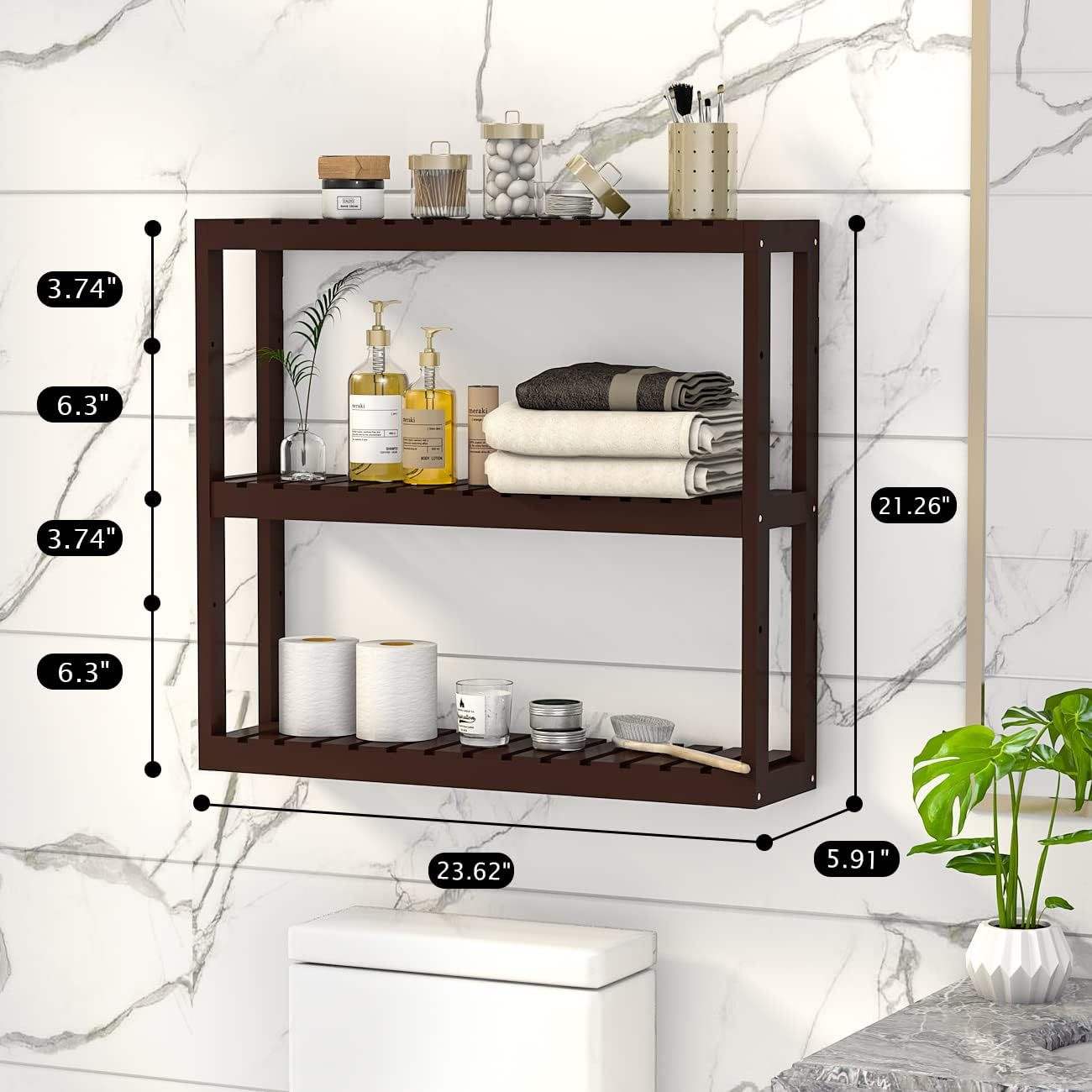 Wall-Mounted Rack Black (Large Size 60*15*60)