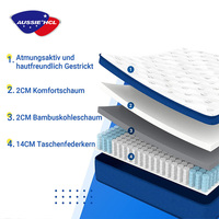 Hybrid Queen Roll-up King Double Hotelmatratze mit Boxspring Memory Foam Taschenfederkernmatratze