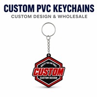 Llavero de PVC con Logotipo Personalizado al por Mayor, Forma Hexagonal, Emblema de Marca de Auto, Anillo de Goma Suave, Regalo para Taller Mecánico, Venta al por Mayor