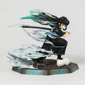 Figurine d'anime Demon Slayer en PVC de 18 cm, <span class=keywords><strong>Kimetsu</strong></span> <span class=keywords><strong>No</strong></span> <span class=keywords><strong>Yaiba</strong></span>, <span class=keywords><strong>Tokitou</strong></span> Muichirou, modèle de personnage de dessin animé, jouet - Product Image 3