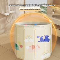 Nouveau design Vente en gros Baignoire à glace en pvc portable en plastique personnalisée et accessoires Baignoire pliable pour enfants bébés adultes