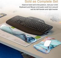 Repose-poignet pour clavier et repose-poignet pour souris, tapis de souris ergonomique avec support de repose-poignet