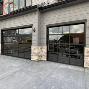 <span class=keywords><strong>Porte</strong></span> <span class=keywords><strong>de</strong></span> <span class=keywords><strong>garage</strong></span> coulissante en verre <span class=keywords><strong>avec</strong></span> panneau en plexiglas givré et <span class=keywords><strong>porte</strong></span> <span class=keywords><strong>piétonne</strong></span> - Product Image 1