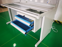 Nouvel établi de réparation d'ordinateur antistatique avec tiroir à double couche et tableau de suspension Ligne de montage ESD Établi portable