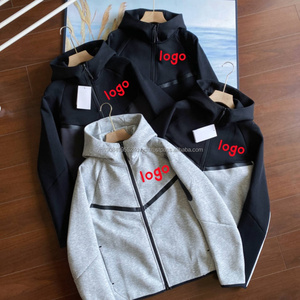 Vestes de sport pour hommes, vêtements décontractés d'automne et d'hiver, veste coupe-vent technique pour hommes, sweat à capuche entièrement zippé - Product Image 1