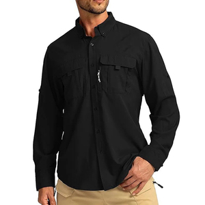 Camisa de Pesca para <span class=keywords><strong>Hombre</strong></span> de Venta Directa, Manga Larga, Alta Transpirabilidad, Camisa de Trabajo para Exteriores OEM - Product Image 4