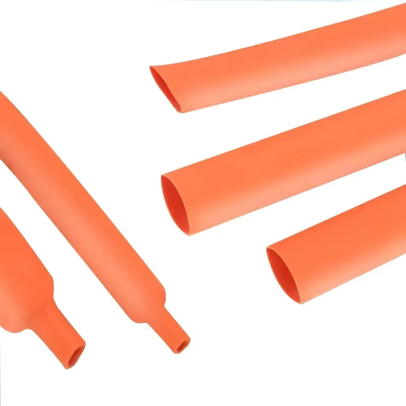 Tubo termorretrátil marrom cinza laranja 2:1 3:1 manga termoencolhível 4:1 tubo termoencolhível para fio 12mm à prova d'água
