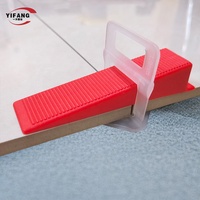 Pince et clips de système de nivellement de carreaux de qualité supérieure en PP durable de 2.5mm avec cales pour carreaux de céramique-Marque YF