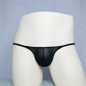 Sous-vêtements sexy pour hommes, <span class=keywords><strong>string</strong></span> pour hommes, slip respirant en soie glacée brillante, <span class=keywords><strong>string</strong></span> bikini, culotte pour garçon - Product Image 4