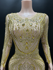 Novance Y3670-C 트렌드 Dropshipping 제품 섹시한 파티 드레스 라인 석 원피스 우아한 럭셔리 무도회 나이트 클럽을 착용 - Product Image 2