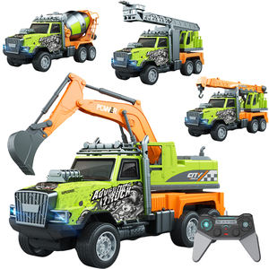 1/14 4CH Caminhão De Controle Remoto Graffiti Engenharia Veículo Brinquedo Crianças Rc Dump Truck Escavadeira Carro Limpo Brinquedos Com Luz Som - Product Image 1