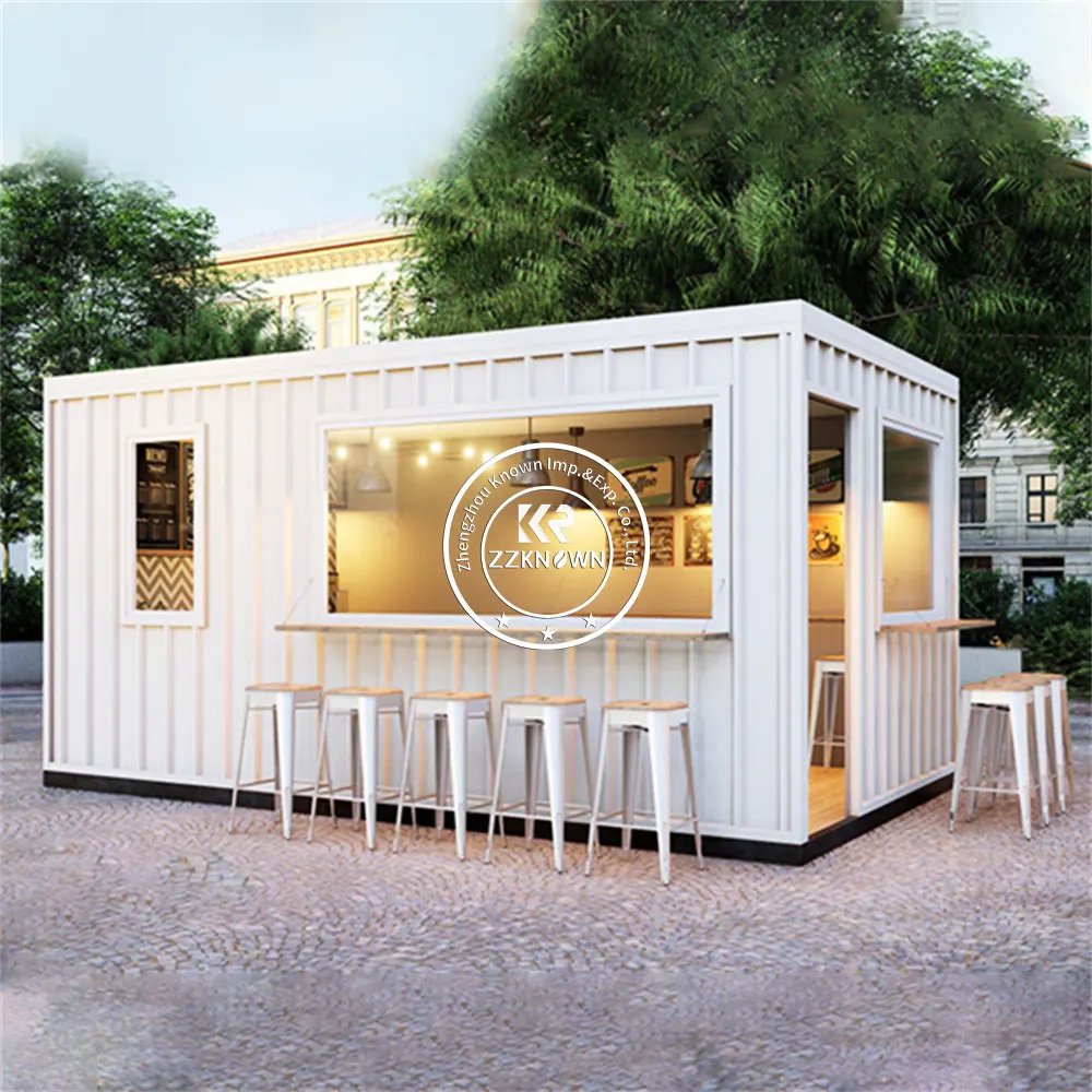 2024 20ft Mini Folding Container Store Outdoor Pop Up Container Bar And Coffee Shop Coffee Shop Kiosk