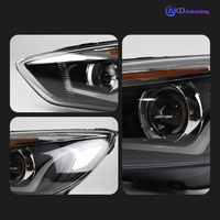 Faros Delanteros BBA para Ford Focus 2015-2018, Lentes de Proyector de Alta Potencia, Señal Dinámica DRL, Autopartes