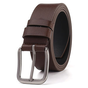 Atacado De Luxo Boa Venda Moda Negócios Preço Barato Pu Cinto De Couro Com Fivela De Pino De Ferro - Product Image 3