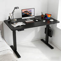Bureau Ergonomique Assis-Debout, Bureaux Relevables pour Ordinateur, Poste de Travail de Bureau avec 3 Réglages de Hauteur Prédéfinis