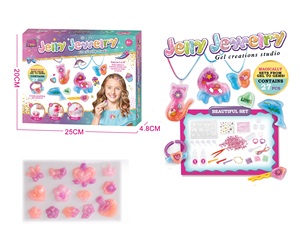 Kit de Bricolage pour Filles : Série de Bijoux en Gel, Ensemble d'Outils, Pâte à Modeler Colorée, Slime Cristallin, Jouet DIY pour Enfants - Product Image 3