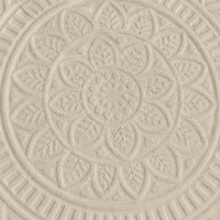 Sous-verre en pierre de diatomite écologique super absorbant avec motif Mandala en relief et tapis antidérapant – Vente en gros