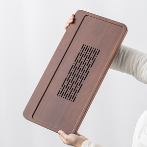 Bamboo <b>Tea</b> <b>Tray</b> Flat Water Storage Dry Brewing Table Small Medium Large Size For Home Office Use - Product Image 4