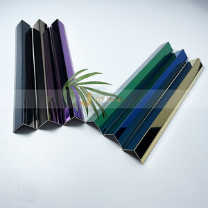 EX306 Profilé décoratif en acier inoxydable moderne et durable en forme de L pour usage commercial intérieur - Product Image 4