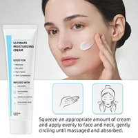 Crème hydratante ultime à la céramide, apaisante et hydratante pour le soin du visage
