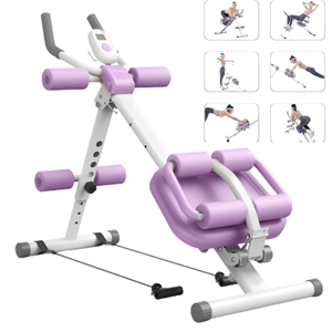 Appareil de fitness pliable et multifonctionnel pour la maison : Rouleau d'entraînement abdominal et de renforcement du tronc, équipement de fitness intérieur portable - Product Image 1