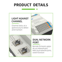 Precio al por mayor 16 Entrada y salida digital Módulo IO remoto Controlador de programación Modbus TCP Plc