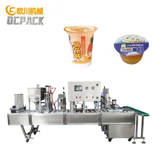 Automatische Yogurt-Pudding-Eiscreme-Gelee-Becher-Abfüllmaschine Joghurt-Verpackungsmaschine