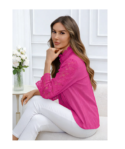 Producto de Alta Calidad a Precio Accesible, Ropa de Mujer en Tendencia, Camisa de Encaje Vintage de Nuevo Estilo 2026 - Product Image 1