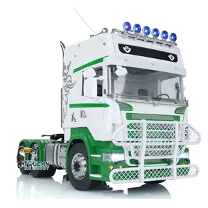 1/14 LESU RC traktör kamyon Metal şasi 6X6 R730 uzaktan kumanda toucancars arabalar DIY boyalı açık havada oyuncaklar için Boy Thzh1406